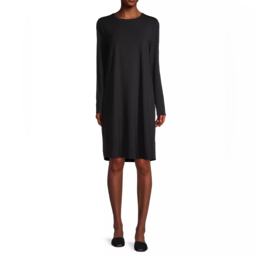 Eileen Fisher | Crewneck Knee-Length Shift Dress